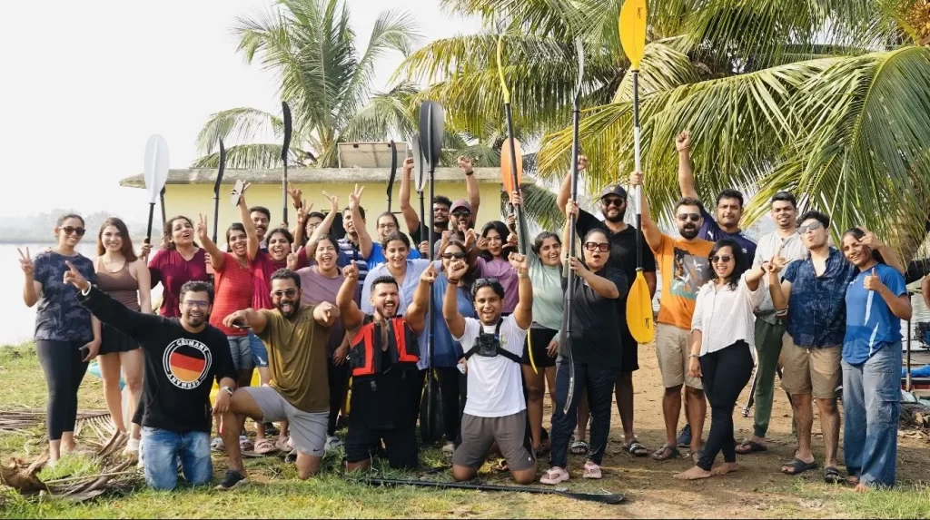 Kayaking for corporate team outings in Kochi